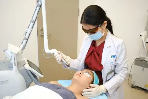 công nghệ laser trị mụn